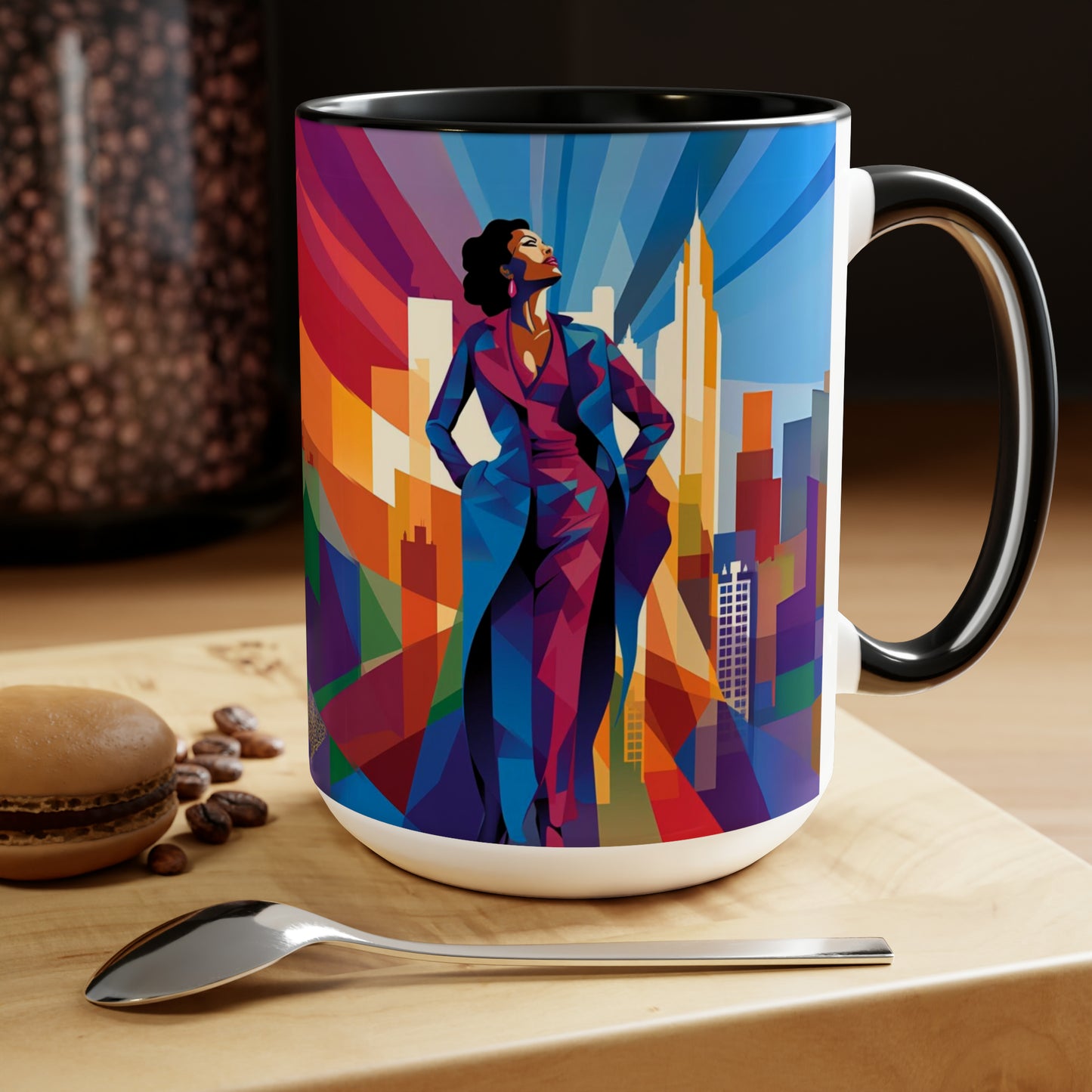 City Business Coffee Mug, 15oz