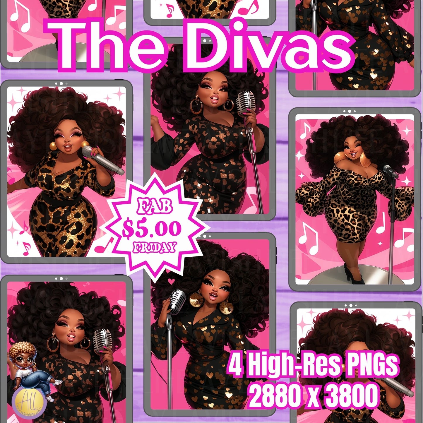 Black Friday Deals | The Divas Journal Cover Bundle | F5F1025-1