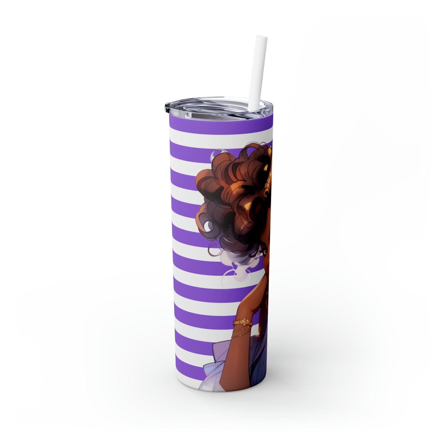 Lavender Beauty 20oz. Skinny Tumbler with Straw