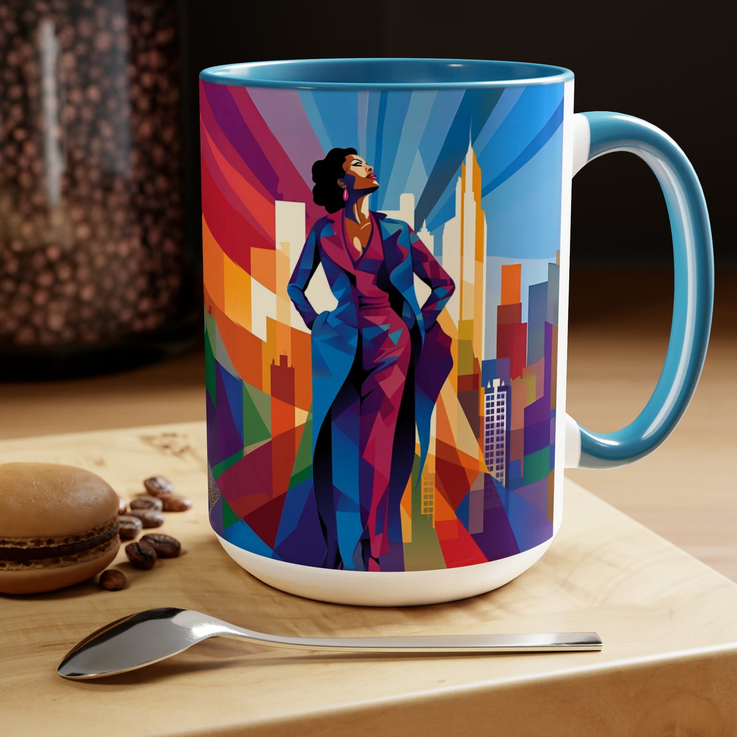 City Business Coffee Mug, 15oz