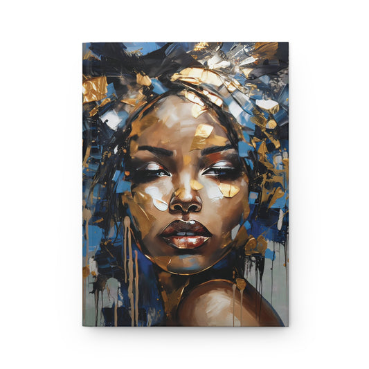 Abstract in Blue Hardcover Journal