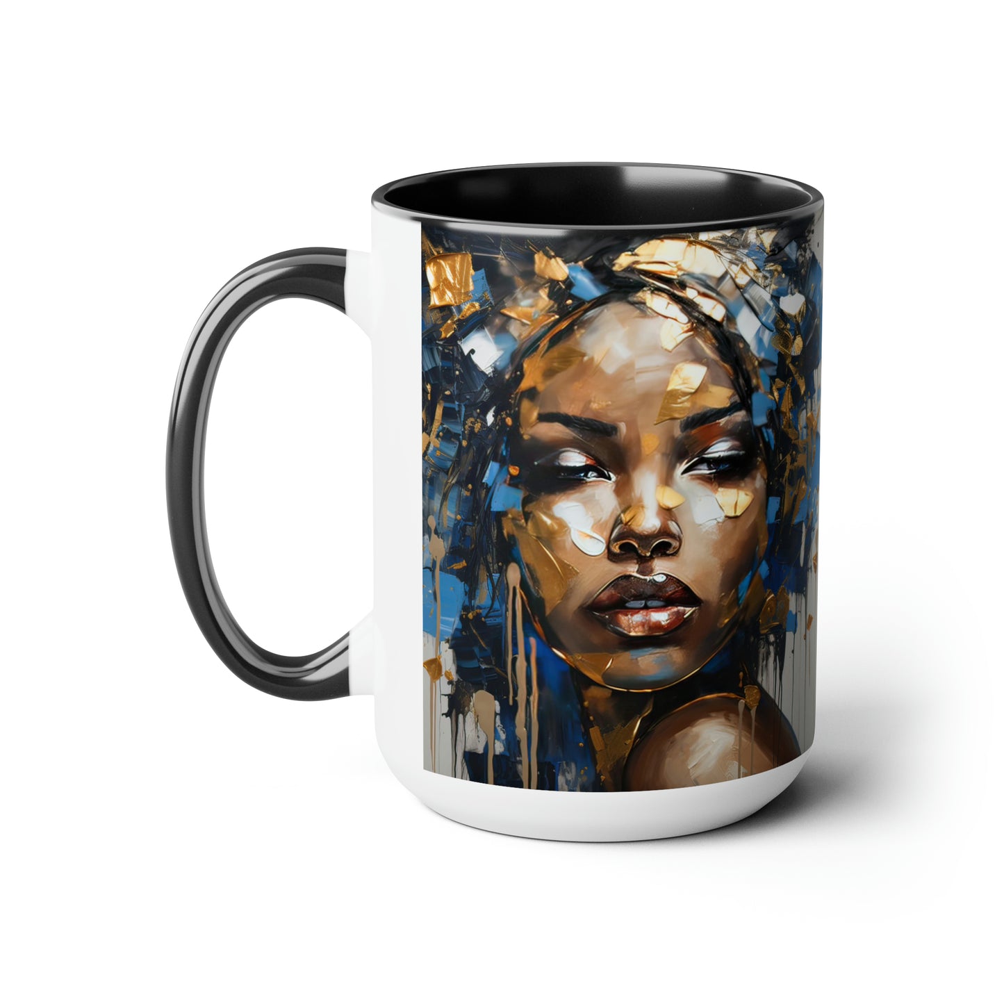 Abstract in Blue 15oz Coffee Mug