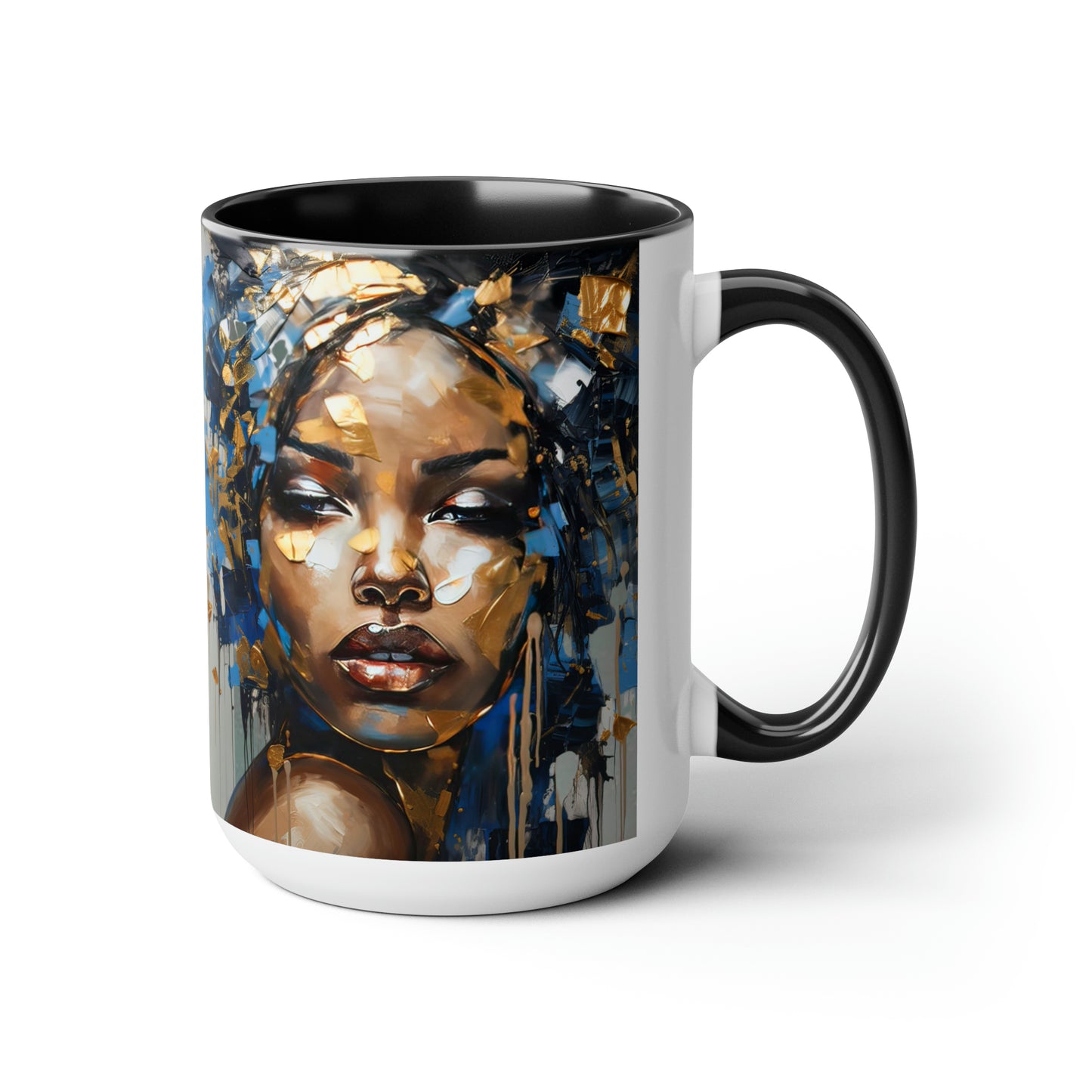 Abstract in Blue 15oz Coffee Mug