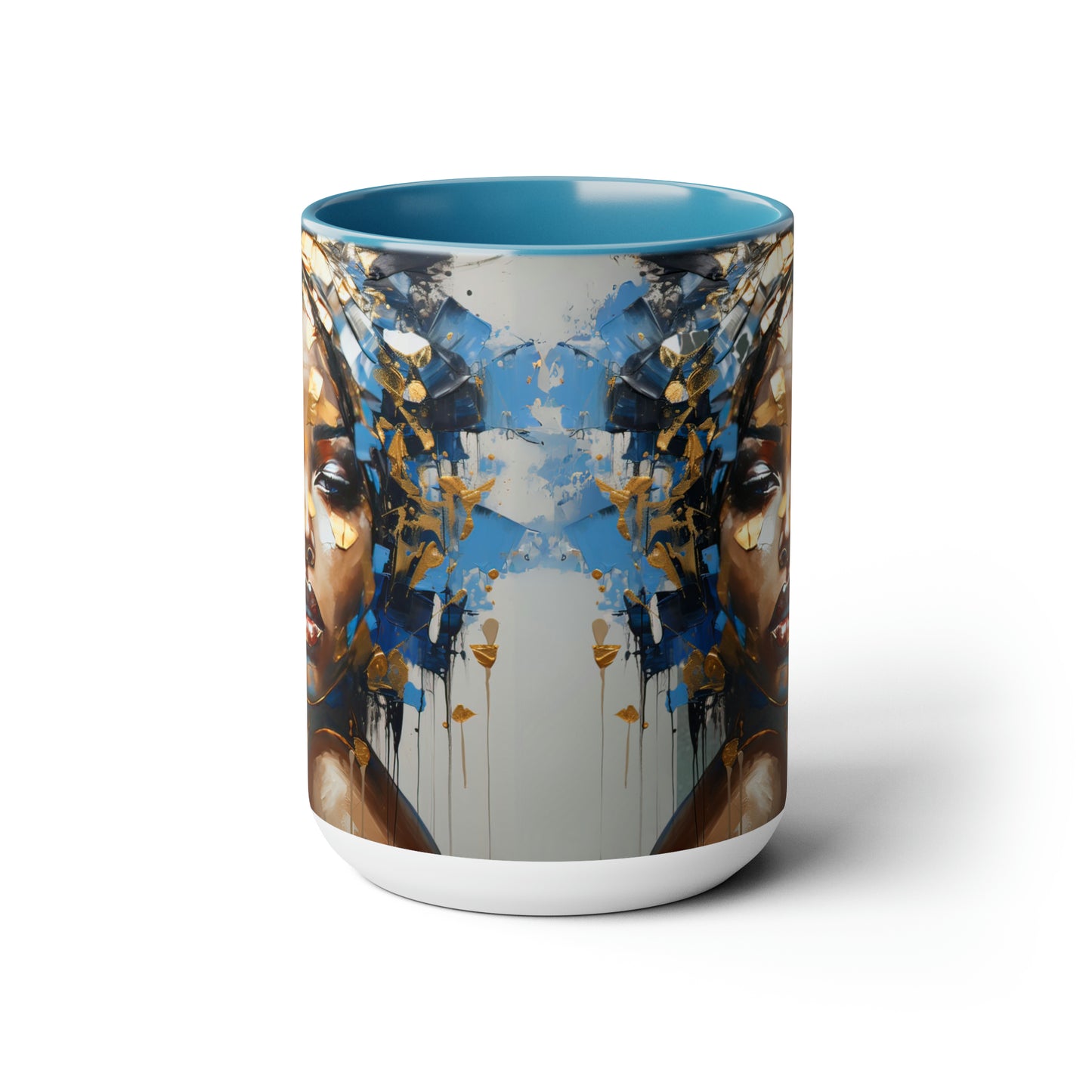 Abstract in Blue 15oz Coffee Mug