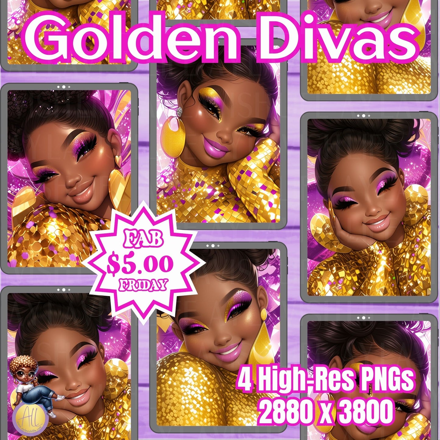 Black Friday Deals | The Golden Divas Journal Cover Bundle | F5F1025-2