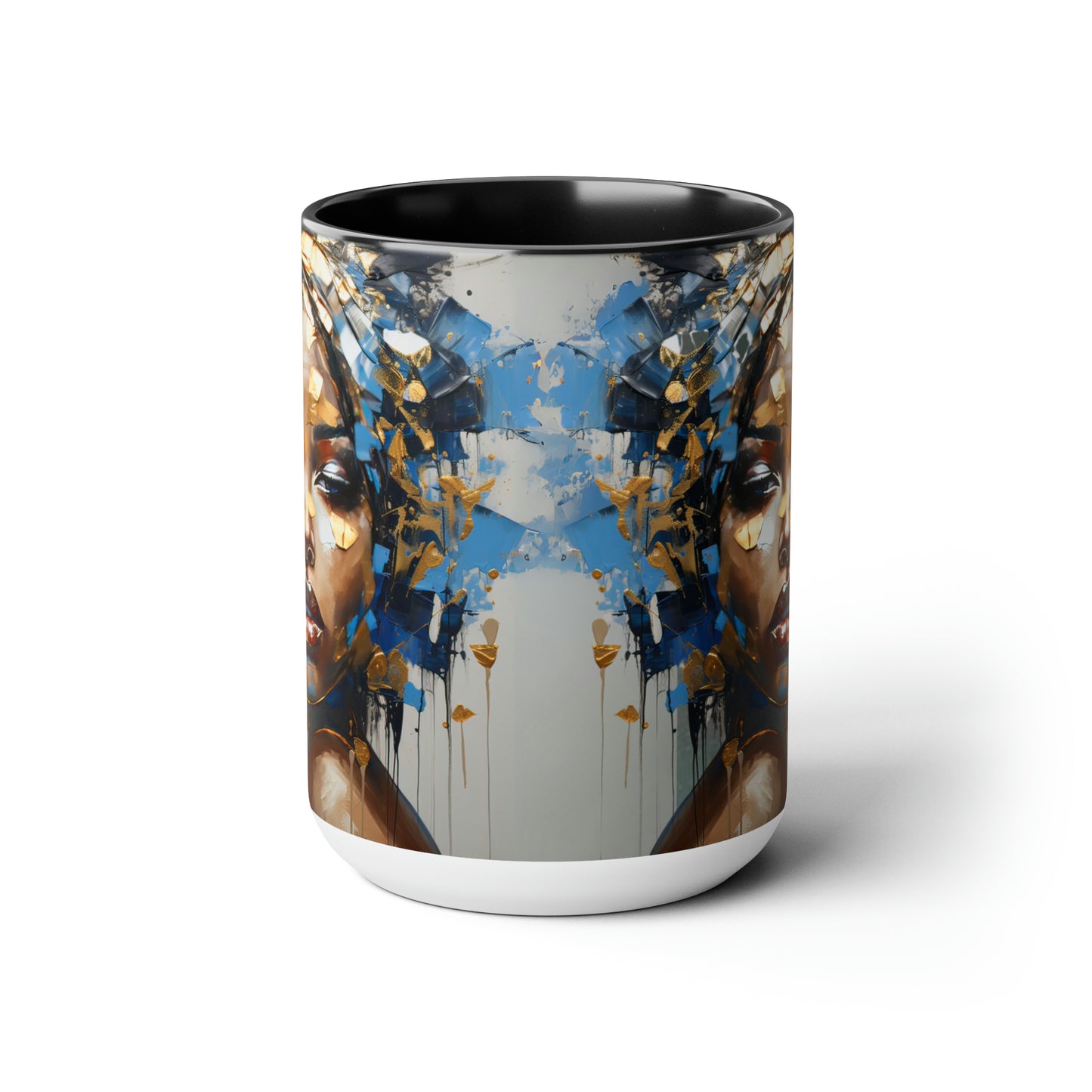 Abstract in Blue 15oz Coffee Mug