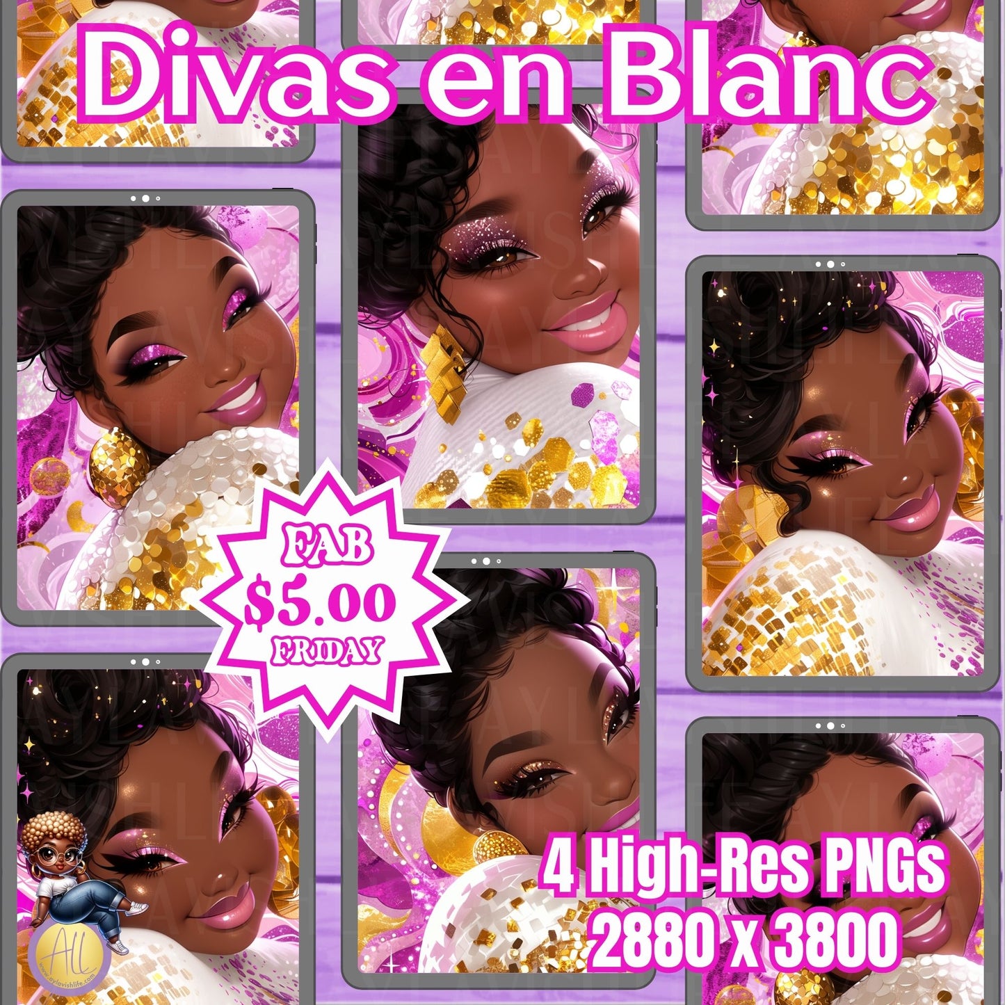 Black Friday Deals | Divas En Blanc Journal Cover Bundle | F5F1025-3