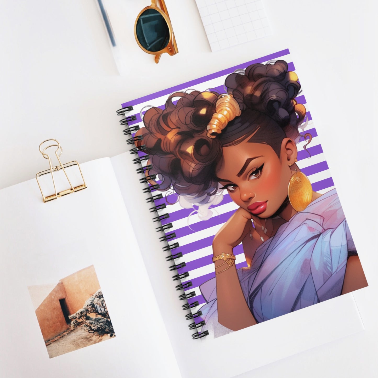 Lavender Beauty Spiral Notebook