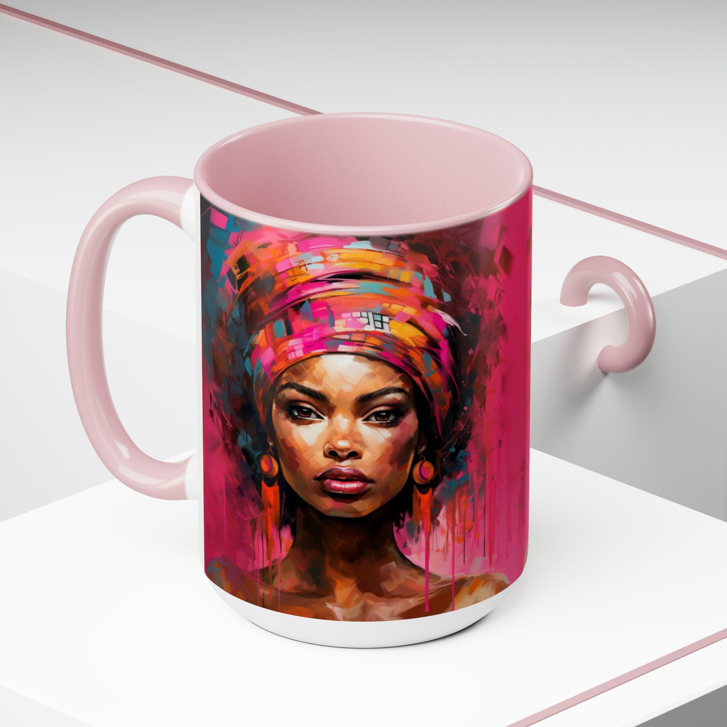 Captivating Pink Coffee Mug 15oz