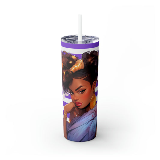 Lavender Beauty 20oz. Skinny Tumbler with Straw