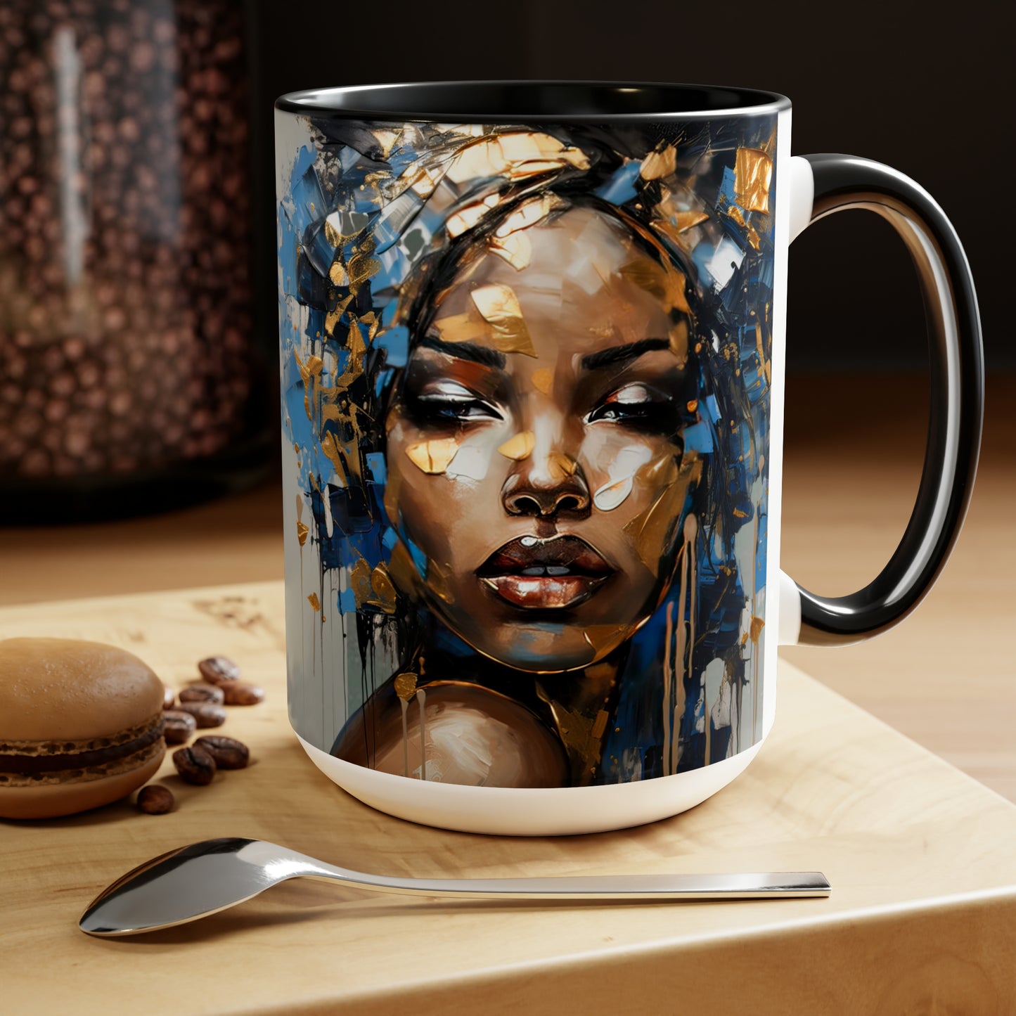 Abstract in Blue 15oz Coffee Mug