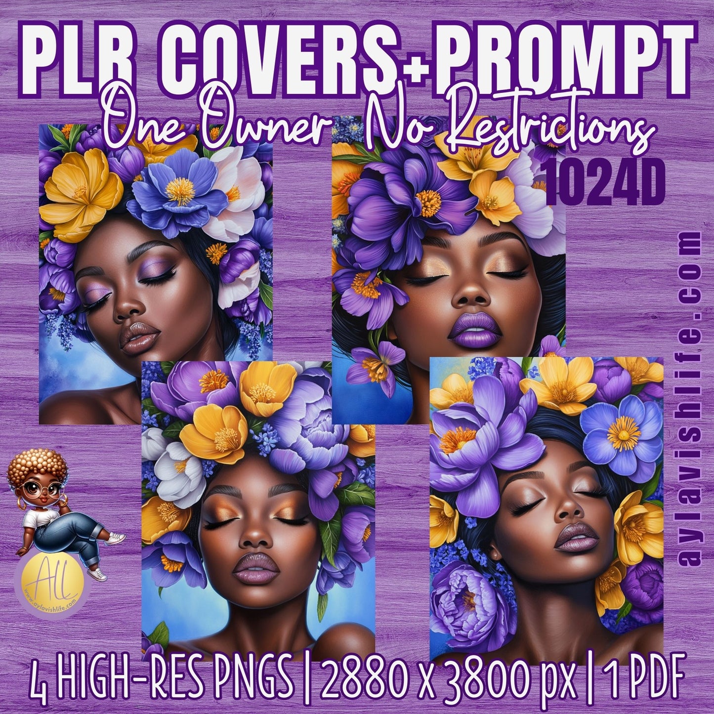 PLR (Private Label Rights) Journal Covers + Prompt | One Buyer | 1024D